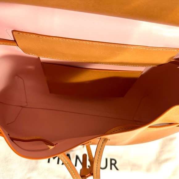 Mansur Gavriel Lady Bag- Regular Size, Camel Colour - Picture 5 of 13